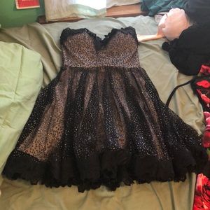 Black and blush homecoming dress, worn once